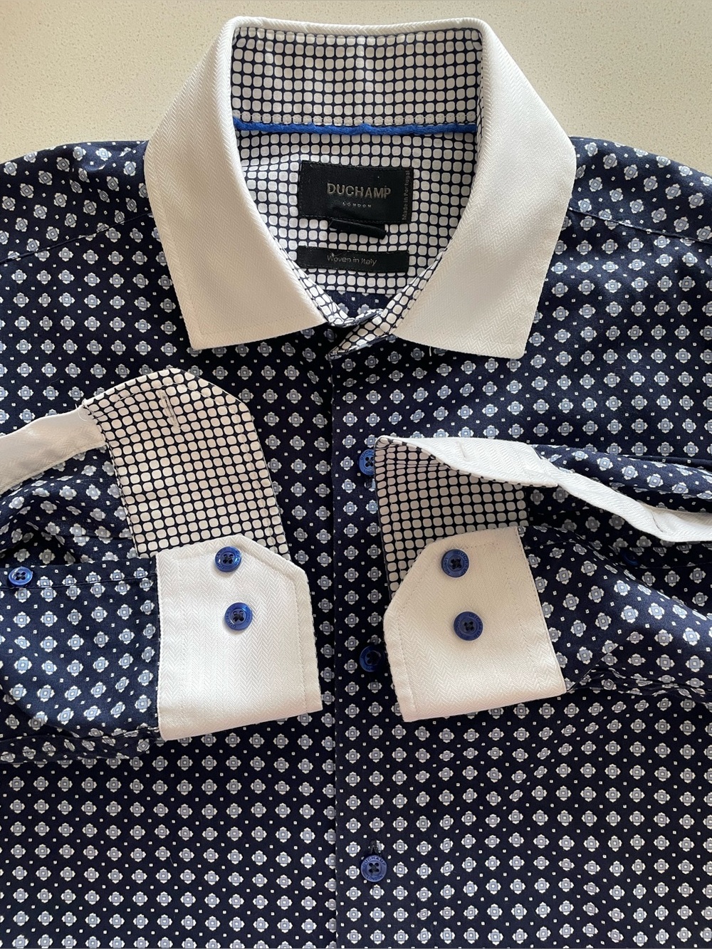 Duchamp - all cotton dress shirt Size 16”neck